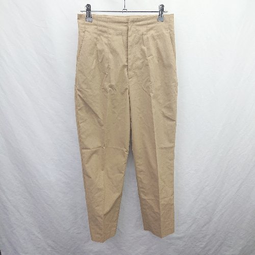 ◇ ⊂ nano universe ナノユニバース センタープレス スラックス サイズ38 ブラウン系 レディース E 【中古】