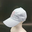 ◇ Θ AZS TOKYO アザストーキョー コットン100% 刺繍デザイン キャップ ライトブルー系 サイズフリー レディース E 【中古】
