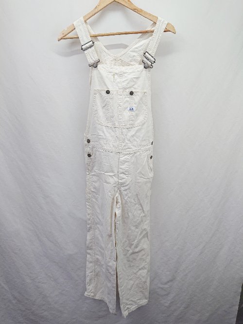 ◇ Θ Lee リー コットン100％ ノースリーブ ルーズフィットデニムオーバーオール サイズS アイボリー系 レディース E 【中古】