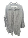 ◇ ⊂ antiqua patterntorso アンティカ パターントルソ 長袖 シャツ サイズF ブラック レディース メンズ E 【中古】|詳細画像