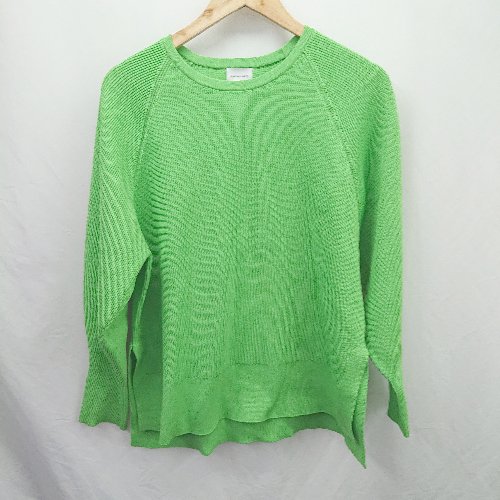 ◇ ⊇ グリーンレーベルレーシング ユナイテッドアローズ 長袖 ワッフルニット サイズ表記なし グリーン..