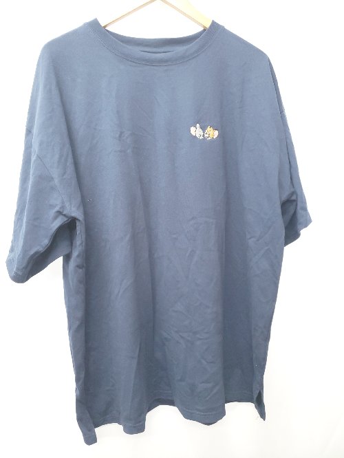 ◇ ⊂ トムとジェリー サガラ刺繍 半袖 Tシャツ カットソー サイズ4L ネイビー レディース E 【中古】(4)