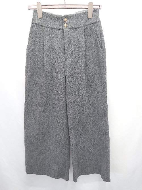 ◇ ⊇ And Search アンドサーチ 秋冬 ワイド パンツ サイズM ダークグレー レディース メンズ E 【中古】(4)