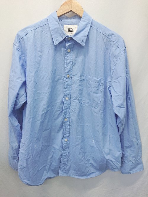 ◇ Θ COUNTRY MOMENT カントリーモーメント ボタンダウン 長袖 シャツ サイズ1 ブルー メンズ E 【中古】(4)