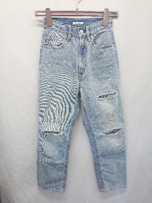 ◇ Θ SLY スライ CLASH HW LOOSE TAPERED PT-C サイズ23 ライトブルー系 レディース E 【中古】