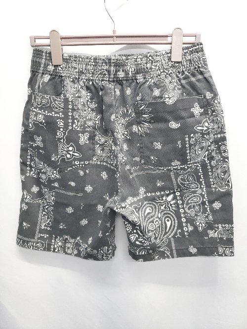 ◇ ⊂ FREAK'S STORE フリークスストア ペイズリー柄 ハーフパンツ サイズS ブラック メンズ E 【中古】