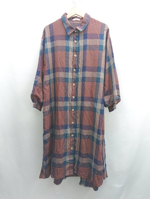 ◇ ⊂ OLIVE des OLIVE オリーブ デ オリーブ 柄入り 長袖 ロング丈 ワンピース サイズF マルチカラー レディース E 【中古】