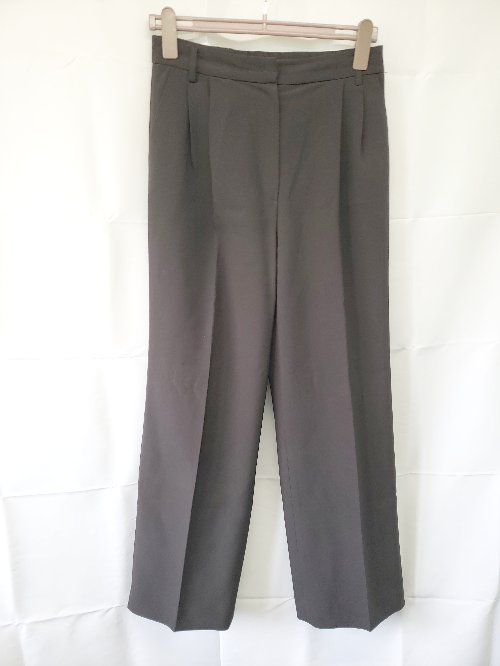 ◇ Θ IMVELY イムブリー センタープレス スラックス サイズL ブラック系 レディース E 【中古】