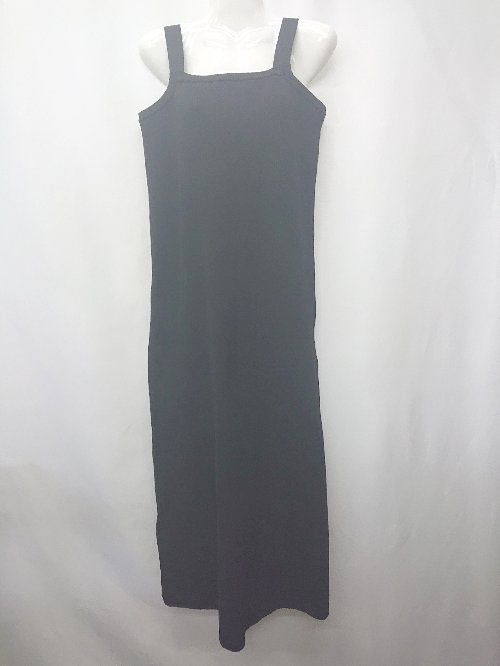 楽天フクワウチ◇ ⊂ fredy emue フレディエミュ ロング丈 キャミ ワンピース サイズ38 ブラック系 レディース E 【中古】