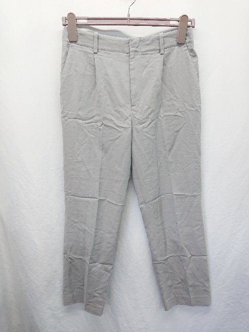 ◇ ⊂ BEAUTY&YOUTH ビューティ&ユー センタープレス スラックス サイズL グレー レディース E 【中古】