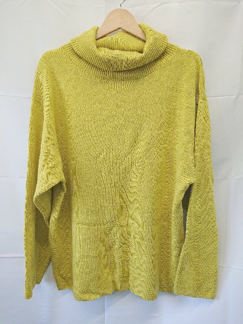 ◇ ⊇ ENDER PRODUCTS エンダープロダクツ 長袖 タートルネック ニット セーター サイズM イエロー系 レディース メンズ E 【中古】