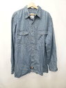 ◇ Θ Dickies ディッキーズ デニム調 長袖 シャツ サイズXL ブルー メンズ E 【中古】|詳細画像
