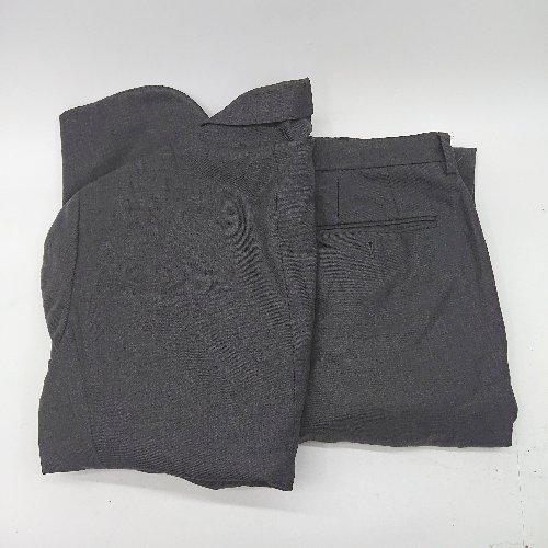 ◇ ⊇ UNITED ARROWS ユナイテッドアローズ 総あり 2B Mサイズ S パンツスーツ サイズ46 グレー系 メンズ E 【中古】