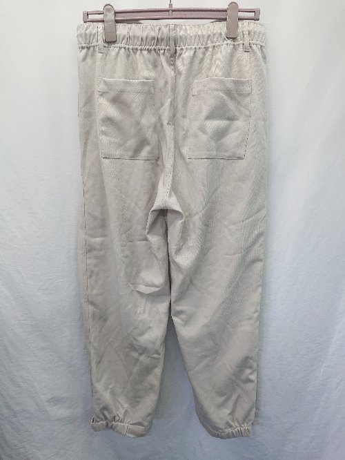 ◇ Θ AIVER アイバー ジョガーパンツ イージーパンツ サイズL グレージュ系 メンズ E 【中古】