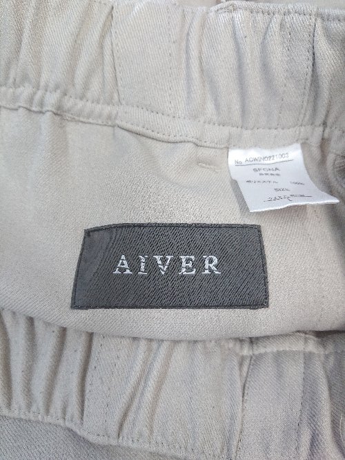 ◇ Θ AIVER アイバー ジョガーパンツ イージーパンツ サイズL グレージュ系 メンズ E 【中古】