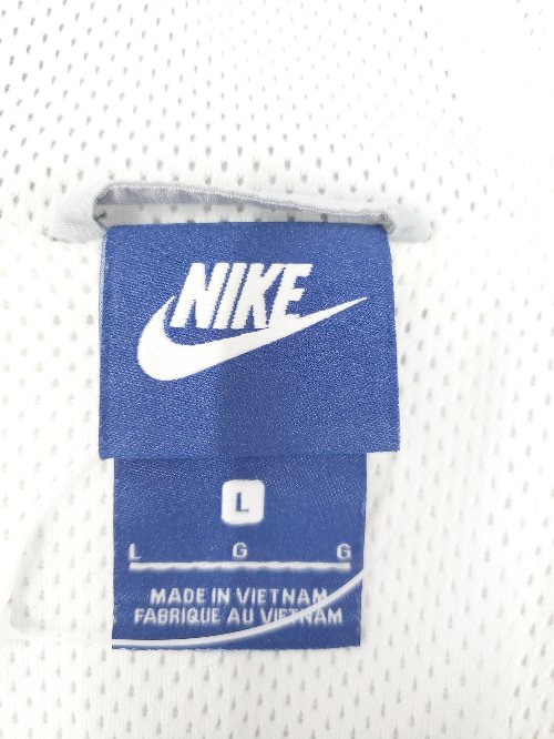 ◇ ⊇ NIKE ナイキ キッズ 子供 長袖 トラックジャケット サイズL ホワイト ブラック グレー メンズ E 【中古】