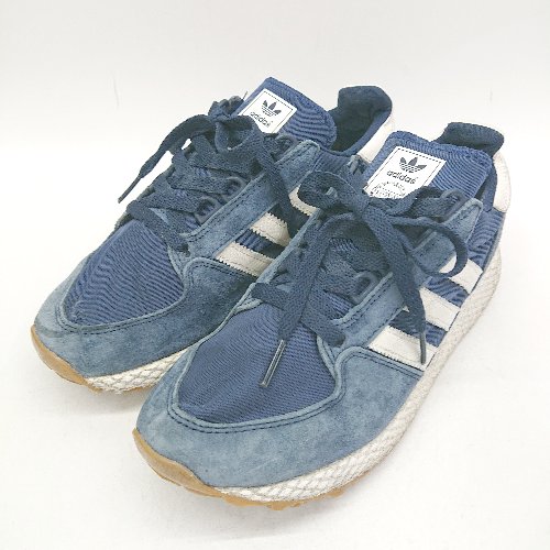 ◇ Θ adidas アディダス スポーツケイ ローカットスニーカーシューズ サイズ23.5 ブルー系 レディース E 【中古】