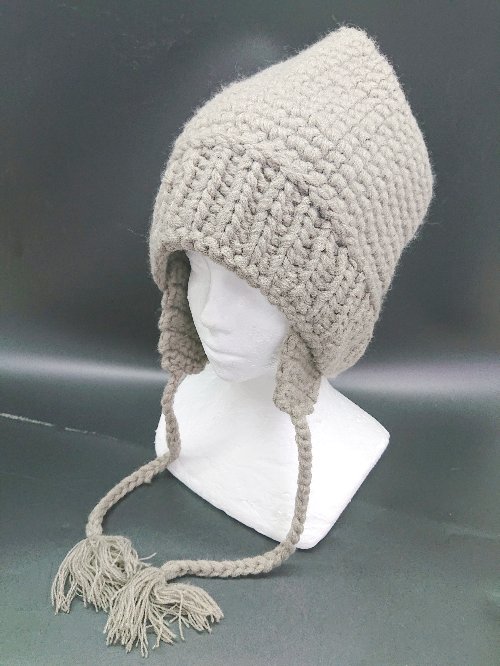 ◇ ⊇ TESTIFY テスティファイ リブ編み シンプル系 ニット帽 ブラウン系 サイズ表記なし レディース メンズ E 【中古】