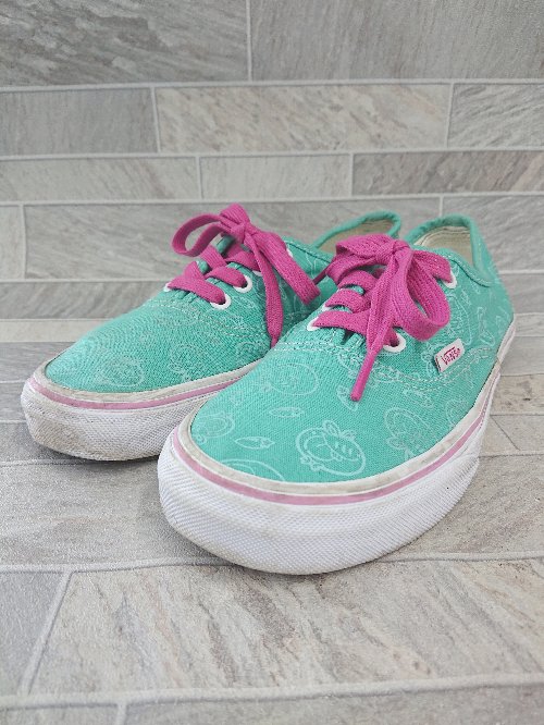 ◇ Θ ヴァンズ Authentic x Miro & Wujo Teal VN0A5JMPC35 スニーカー シューズ サイズ23.0cm グリーン系 レディース E 【中古】