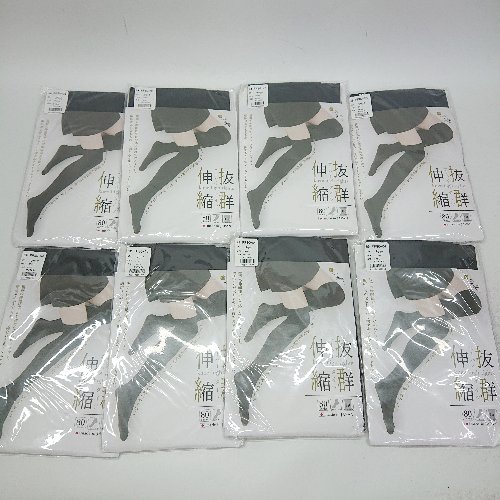 ◇ Θ 《 Frifla フリフラ 8点セット サイズフリー ブラック 伸縮 ニーハイタイツ レディース 》 E 【中..