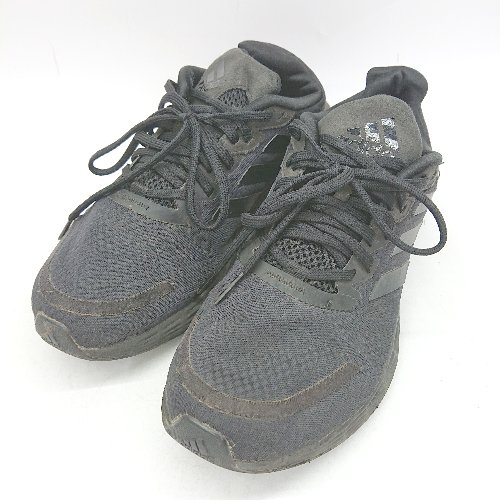 ◇ Θ adidas アディダス シンプル系 ランニングシューズ サイズ26.0cm ブラック系 メンズ E 【中古】