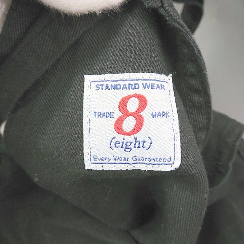 ◇ Θ 8 エイト シンプル系 ノースリーブ オーバーオール サイズS ブラック系 メンズ E 【中古】