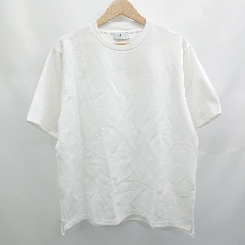 ◇ ⊂ EDIFICE　エディファイス 接触冷感 半袖 丸首速乾Tシャツ サイズXXl ホワイト系 メンズ E 【中古】