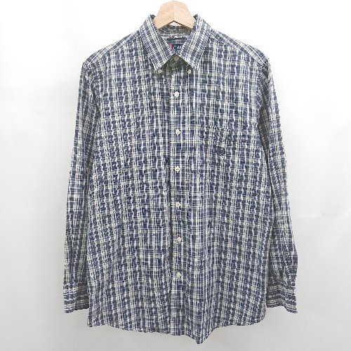 ◇ ⊇ CHAPS チャップス チャック系 カジュアル 長袖 長袖シャツ サイズM チェック系 メンズ E 【中古】