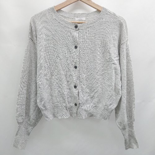 ◇ ⊂ アーバンリサーチ シンプル系 長袖 ニットシャツ サイズ表記なし グレー系 レディース E 【中古】(4)