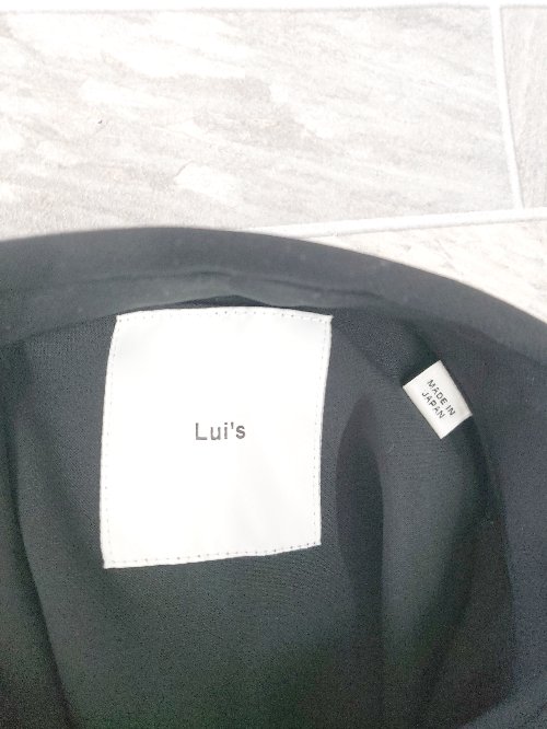 ◇ ⊇ LUI'S ルイス ビッグシルエット 長袖 シャツ コート サイズF ブラック メンズ E 【中古】
