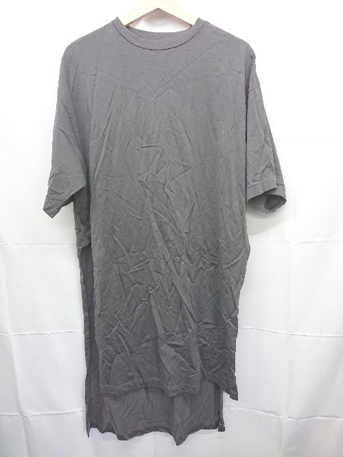 ◇ ⊂ JOURNAL STANDARD ジャーナルスタンダード サイドスリット 半袖 チュニック 表記なし チャコールグレー レディース E 【中古】