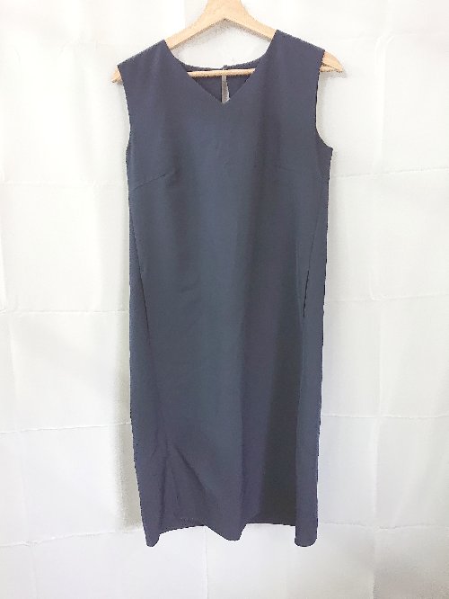 ◇ Θ ketty cherie ケティシェリー 膝丈 ノースリーブ ワンピース サイズM ネイビー系 レディース E 【中古】
