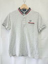 ◇ ⊂ FRED PERRY フレッドペリー ワンポイントロゴ刺繡 半袖 ポロシャツ サイズM グレー系 レディース メンズ E 【中古】