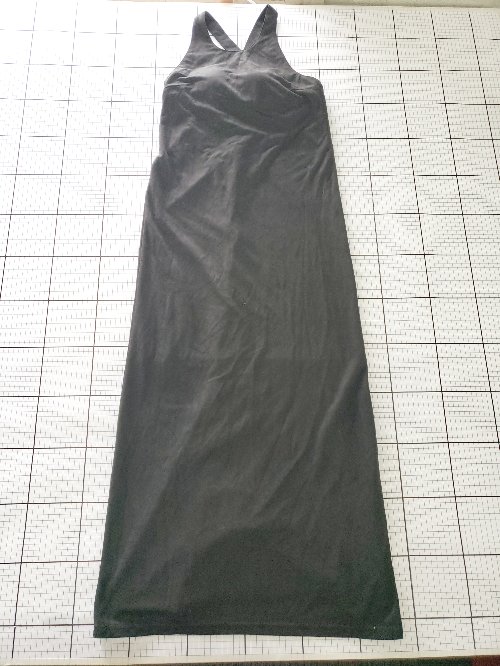 ◇ ⊆ Maisones. メゾネス スエード調 カップ付き ロング丈 サロペット スカート サイズ2 ブラック系 レディース E 【中古】