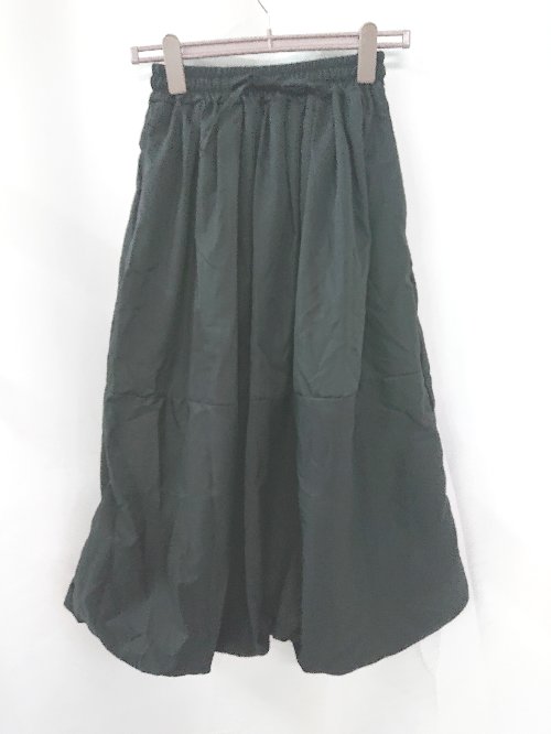 ◇ Θ 未使用 BLANC FICELLE ブランフィセル タグ付き バルーン ロング フレア スカート サイズXL ブラック系 レディース E 【中古】(4)