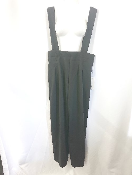 ◇ Θ 未使用 KURICA タグ付き ワイド サロペット サイズL ブラック レディース E 【中古】