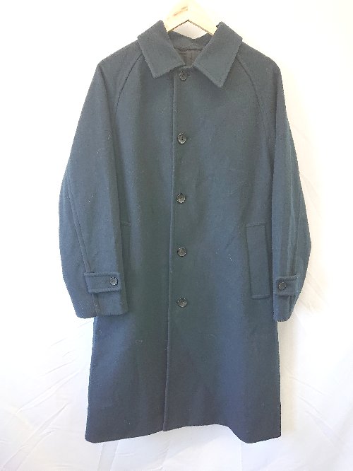 ◇ ⊇ GU ジーユー コージーメルトン素材 長袖 バルマカーンコート タグ切り離した跡あり。 ネイビー系 メンズ E 【中古】