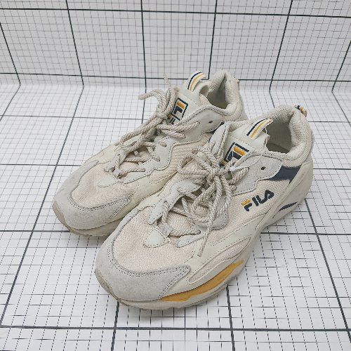 ◇ Θ FILA フィラ 1RM01153-444 カジュアル系 RAY TRACER レイトレイサー サイズ25cm ベージュ系 レディース メンズ E 【中古】