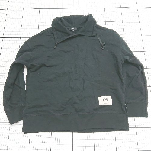 ◇ ⊇ COMME CA ISM コムサイズム オニギリ 長袖 ワイドカラープルオーバー サイズ11 ブラック系 レディ..