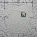 ◇ ⊃ WIDE-CASUAL ワイドカジュアル シンプル系 半袖 クルーネック半袖Tシャツ サイズM ホワイト系 レディース メンズ E 【中古】