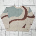 ◇ ⊇ ローリーズファーム 防寒性良好 長袖 ニュアンス柄ニット サイズF ベージュ系 レディース メンズ E 【中古】