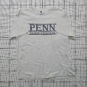 ◇ ⊃ PENN ペンシルベニア ロゴ入り シンプル系 半袖 クルーネック半袖Tシャツ サイズF ホワイト系 レディース メンズ E 【中古】