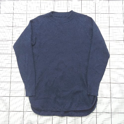◇ ⊇ Utao ウタオ シンプル系 長袖 クルーネックニット サイズM ネイビー系 レディース メンズ E 【中古】