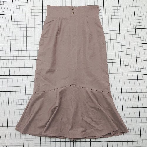 ◇ ⊂ トランテアン ソン ドゥ モード エレガント系 ロング フロントボタン ハイウエストスカート サイズ38 ライトピンク系 レディース E 【中古】