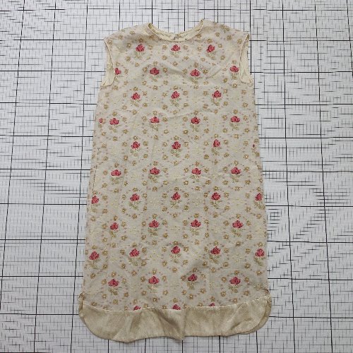 ◇ ⊂ ネセセア 花柄 ノースリーブ 膝丈 ワンピース サイズF ベージュ系 レディース E 【中古】