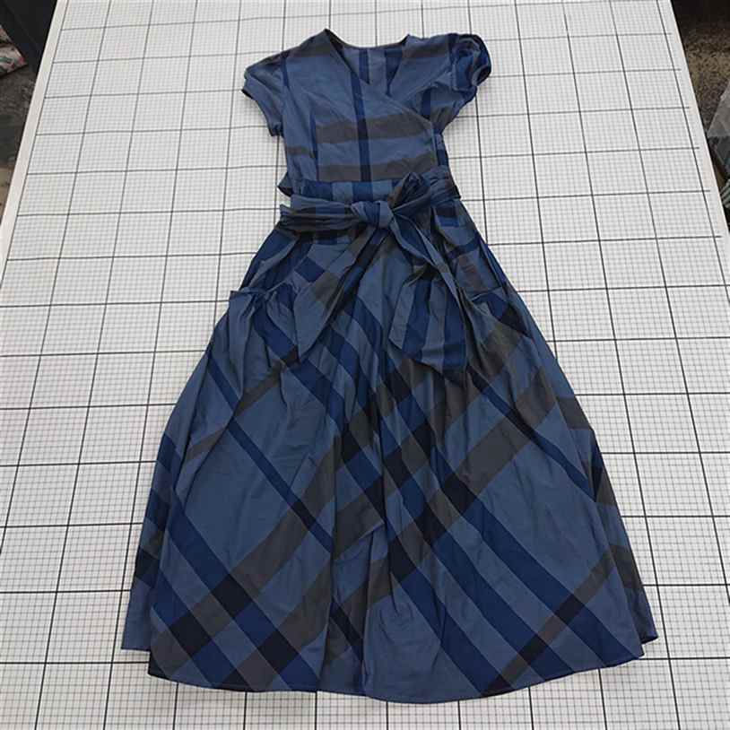 ◇ ⊂ ur's ユアーズ カシュクール パフスリーブ ロング ワンピース サイズS ブルー系ネイビー系 レディース E 【中古】