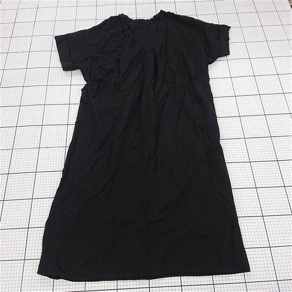 ◇ ⊂ LE CERCLE par rope' ルセルクルパーロペ 半袖 膝下丈 ワンピース サイズF ブラック系 レディース ..