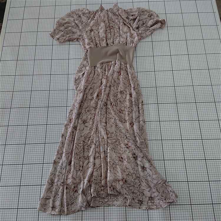 ◇ ⊂ one way ワンウェイ 花柄 半袖 膝下丈 ワンピース サイズM ピンク系 マルチ レディース E 【中古】