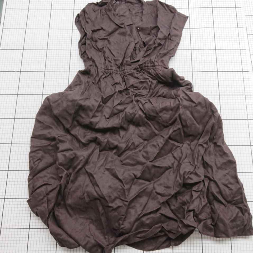 ◇ ⊂ SHIPS シップス PS 6009 2335 リネンワンピース 38 ブラウン系 レディース レディース E 【中古】