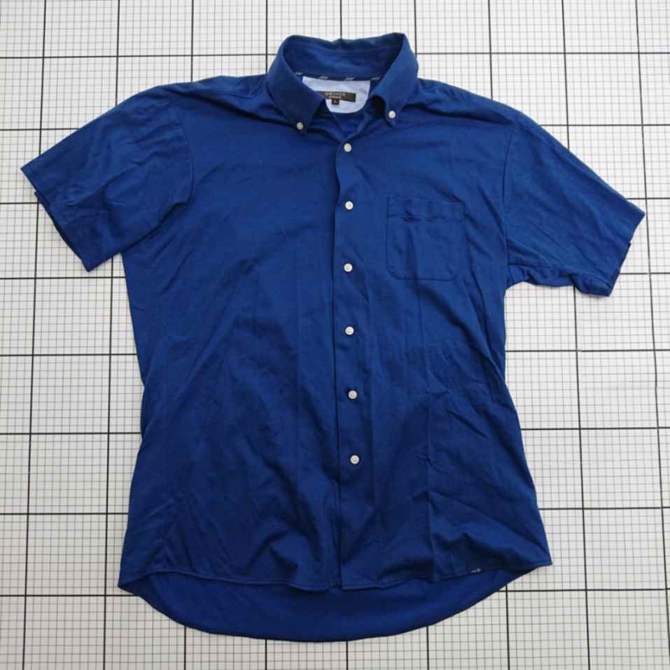 ◇ ⊂ オリヒカ シンプル系 半袖 半袖シャツ サイズL ブルー系 レディース メンズ E 【中古】